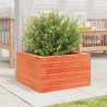 Jardinière cire marron 40x40x23 cm bois de pin massif 532123532123