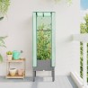 Jardinière surélevée avec housse aspect rotin 40x40x140 cm 532128532128