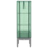 Jardinière surélevée avec housse aspect rotin 40x40x140 cm 532128532128