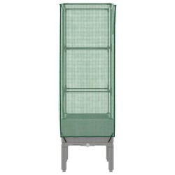 Jardinière surélevée avec housse aspect rotin 40x40x140 cm 532128532128