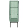 Jardinière surélevée avec housse aspect rotin 40x40x140 cm 532128532128
