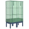 Jardinière surélevée avec housse aspect rotin 80x40x140 cm 532131532131
