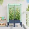 Jardinière surélevée avec housse aspect rotin 80x40x140 cm 532131532131