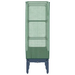 Jardinière surélevée avec housse aspect rotin 80x40x140 cm 532131532131