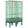 Jardinière surélevée avec housse aspect rotin 80x40x140 cm 532131532131