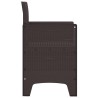 Chaise de jardin 4 pcs Marron 53 x 49 x 85 cm Polypropylène 532136532136