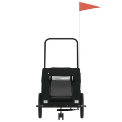 Remorque de vélo pour animaux de compagnie noir 532137532137