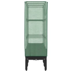 Jardinière surélevée avec housse aspect rotin 120x40x140 cm 532142532142
