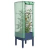 Jardinière surélevée avec housse aspect rotin 40x40x140 cm 532143532143