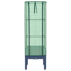 Jardinière surélevée avec housse aspect rotin 40x40x140 cm 532143532143