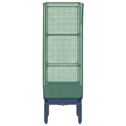 Jardinière surélevée avec housse aspect rotin 40x40x140 cm 532143532143