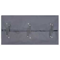 Bâche de chariot de jardin Gris foncé 81x41x40 cm Tissu 532145532145