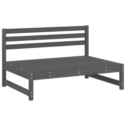 Canapés centraux de jardin 2 pcs gris 120x80 cm bois pin massif 532147532147