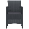 Chaise de jardin 4 pcs Anthracite 53 x 49 x 85 cm Polypropylène 532148532148
