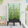 Jardinière surélevée avec housse aspect rotin 80x40x140 cm 532150532150