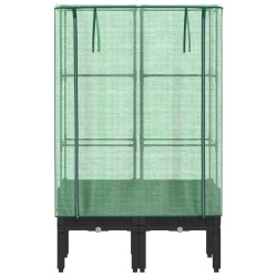 Jardinière surélevée avec housse aspect rotin 80x40x140 cm 532150532150