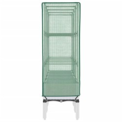 Jardinière surélevée avec housse aspect rotin 160x40x140 cm 532151532151