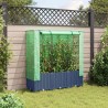 Jardinière surélevée avec housse aspect rotin 120x40x138 cm 532153532153