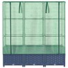 Jardinière surélevée avec housse aspect rotin 120x40x138 cm 532153532153