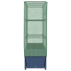 Jardinière surélevée avec housse aspect rotin 120x40x138 cm 532153532153