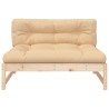 Canapé central 120x80 cm bois de pin massif 532155532155