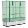 Jardinière surélevée avec housse aspect rotin 120x40x138 cm 532156532156