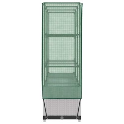 Jardinière surélevée avec housse aspect rotin 120x40x138 cm 532156532156
