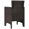 Chaise de jardin 4 pcs Marron 53 x 49 x 85 cm Polypropylène 532157532157