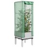 Jardinière surélevée avec housse aspect rotin 40x40x140 cm 532160532160