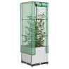 Jardinière surélevée avec housse aspect rotin 40x40x139 cm 532164532164