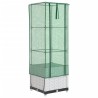 Jardinière surélevée avec housse aspect rotin 40x40x139 cm 532164532164