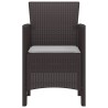 Chaise de jardin 4 pcs Marron 53 x 49 x 85 cm Polypropylène 532166532166