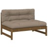 Canapé central 120x80 cm marron miel bois de pin massif 532167532167
