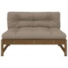 Canapé central 120x80 cm marron miel bois de pin massif 532167532167