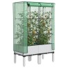 Jardinière surélevée avec housse aspect rotin 80x40x140 cm 532173532173