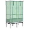 Jardinière surélevée avec housse aspect rotin 80x40x140 cm 532173532173
