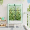 Jardinière surélevée avec housse aspect rotin 80x40x140 cm 532173532173