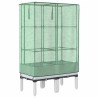 Jardinière surélevée avec housse aspect rotin 80x40x140 cm 532173532173