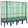 Jardinière surélevée avec housse aspect rotin 160x40x140 cm 532174532174