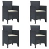 Chaise de jardin 4 pcs Anthracite 53 x 49 x 85 cm Polypropylène 532175532175