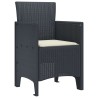 Chaise de jardin 4 pcs Anthracite 53 x 49 x 85 cm Polypropylène 532175532175
