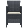 Chaise de jardin 4 pcs Anthracite 53 x 49 x 85 cm Polypropylène 532175532175