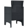 Chaise de jardin 4 pcs Anthracite 53 x 49 x 85 cm Polypropylène 532175532175
