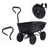 Chariot à main à bascule de jardin 300 kg 75 L Noir 532176532176