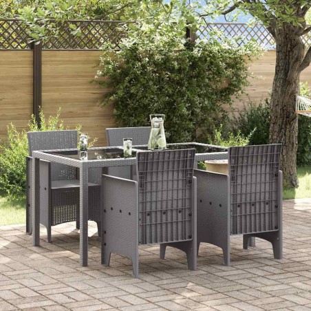 Chaise de jardin 4 pcs Gris clair 53 x 49 x 85 cm Polypropylène 532177532177