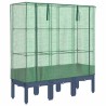 Jardinière surélevée avec housse aspect rotin 120x40x140 cm 532178532178