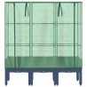 Jardinière surélevée avec housse aspect rotin 120x40x140 cm 532178532178