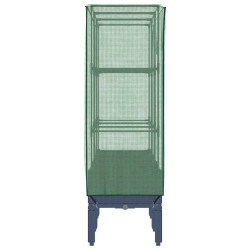 Jardinière surélevée avec housse aspect rotin 120x40x140 cm 532178532178