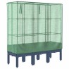 Jardinière surélevée avec housse aspect rotin 120x40x140 cm 532178532178