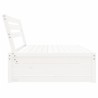 Canapé central de jardin blanc 120x80 cm bois de pin massif 532179532179